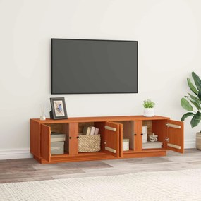 vidaXL Ντουλάπι TV Κερωμένο Καφέ 140 x 40 x 40 εκ Στερεό πεύκο