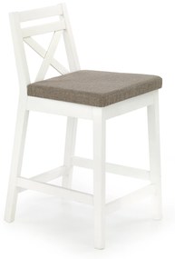 BORYS LOW bar stool, color: white / INARI 23 DIOMMI V-PL-N-BORYS_LOW-BIAŁY-INARI23