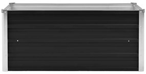 vidaXL Ζαρντινιέρα Υπερυψωμένη Ανθρακί 100x40x45 εκ. Γαλβαν. Χάλυβας