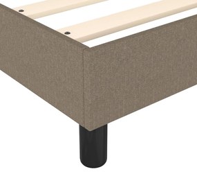 Πλαίσιο Κρεβατιού Boxspring Taupe 100x200 εκ. Υφασμάτινο - Μπεζ-Γκρι