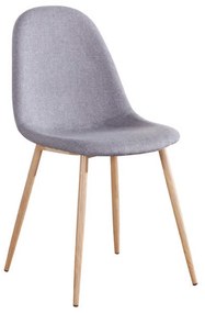 Καρέκλα Celina Grey ΕΜ907,1 45X54X87 cm Σετ 4τμχ Metal, Fabric
