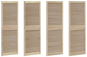 vidaXL Πόρτες Ντουλάπας Other με πόρτα 4 pcs Καφέ 170 x 59.5 x 2.1 εκ