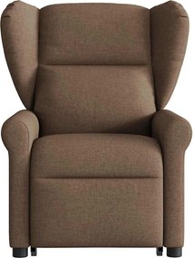 vidaXL Πολυθρόνα Ανακλινόμενη με Ανύψωση Καφέ Υφασμάτινη