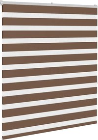vidaXL Ζέβρα τυφλή Καφέ Πλάτος υφάσματος 115,9 εκ. Πολυεστέρας