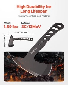 VEVOR Throwing Axes and Tomahawks 3Pack Axe Throwing Hatchet Set Stainless Steel