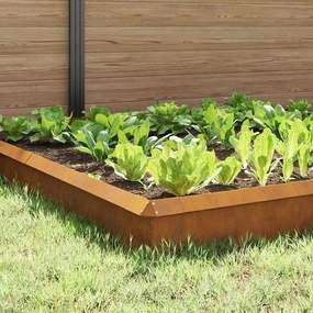 vidaXL Φράχτες με σαλιγκάρια 12 pcs Σκ rusty