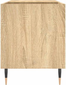 vidaXL Δισκοθήκη Sonoma Δρυς 85 x 38 x 48 εκ. από Επεξεργασμένο Ξύλο