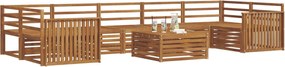 vidaXL Σειρά Καναπέ Εξωτερικού 8 pcs Φυσικό