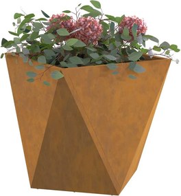 vidaXL Γλάστρα 2 pcs Σκ rusty 40 x 40 x 40 cm