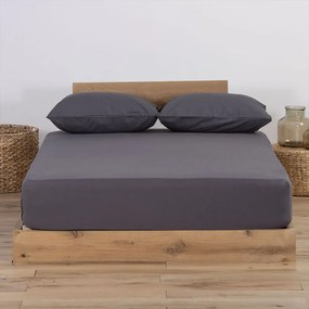 Σεντόνι Μακό Με Λάστιχο Jersey Dark Grey Nef Nef Single 100x230cm 100% Βαμβάκι