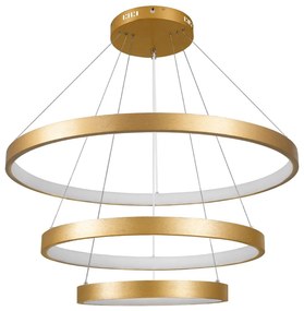 Φωτιστικό Οροφής Nemesis Trio 61172 Led 120W Φ40x60x80cm Gold GloboStar