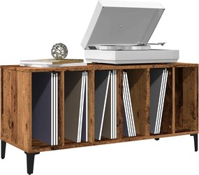 vidaXL Έπιπλο Δίσκων Μαύρο 100 x 38 x 48 εκ. από Επεξεργασμένο Ξύλο