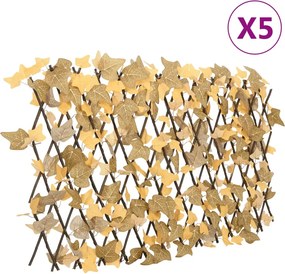 vidaXL Καφασωτό Επεκτ. Πορτοκαλί 5 Τεμ. 180x60 εκ. Τεχνητός Σφένδαμος