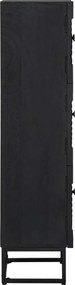 vidaXL Highboard Μαύρο 35 x 30 x 120 cm