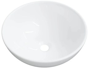 vidaXL Νιπτήρας Λευκός 28 x 28 x 10 εκ. Κεραμικός