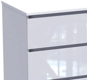 ΣΥΡΤΑΡΙΕΡΑ DICAMA PAKOWORLD MDF ΣΕ ΛΕΥΚΗ GLOSSY ΑΠΟΧΡΩΣΗ 85.5X47X98ΕΚ
