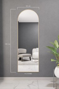 Stewehome Διακοσμητικός οβάλ καθρέφτης τοίχου MDF 180x60 cm