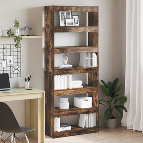 vidaXL Ντουλάπα/Διαίρεση Χώρου Καπνιστής Δρυ 80x30x198 εκ.