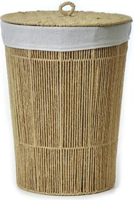 Καλάθι Απλύτων Μπεζ Φ42x54cm