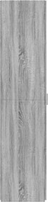 vidaXL Ντουλάπι Γκρι Sonoma 50x42,5x185 εκ. από Επεξεργασμένο Ξύλο