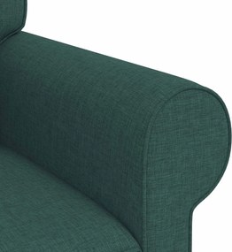 vidaXL Καναπές 2 pcs Σκούρο Πράσινο