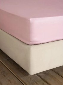 KING SIZE ΣΕΝΤΟΝΙ ΜΕ ΛΑΣΤΙΧΟ 180x200cm NIMA - SUPERIOR SATIN SOFT PINK