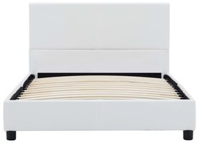 vidaXL Πλαίσιο Κρεβατιού Λευκό 90 x 200 εκ. από Συνθετικό Δέρμα