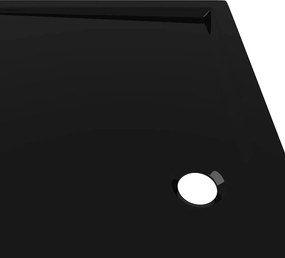 vidaXL Βάση Ντουζιέρας Ορθογώνια Μαύρη 80 x 120 εκ. από ABS