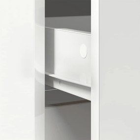 Συρταριέρα με Συρτάρια Λευκή 80x34x76 εκ. από Επεξ. Ξύλο - Λευκό