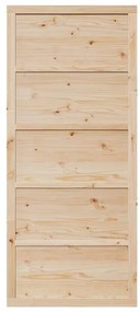 vidaXL Πόρτα αχυρώνα Φυσικό 100 x 2,5 x 208 εκ. Στερεά ξυλεία πεύκου