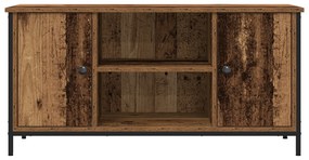 vidaXL Ντουλάπι τηλεόρασης από παλιό ξύλο 100x40x50 εκ Επεξεργασμένο ξύλο και Ατσάλι