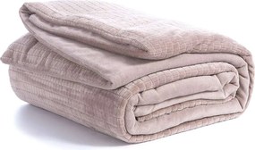 Κουβερτοπάπλωμα Υπέρδιπλο (240x220) Nef-Nef Homeware Ezra Mocca