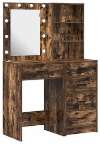 vidaXL Τραπέζι περιποίησης με συρτάρι 2 pcs Καφέ 50 x 41 x 135 εκ