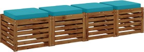 vidaXL Μαξιλάρια καθιστικού 4 κομματιών VUGHT 4 pcs 100% Πολυεστέρας
