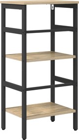 vidaXL Ράφι Βιβλίων Δρύς Sonoma 40 x 29,5 x 81 εκ Επεξεργασμένο ξύλο
