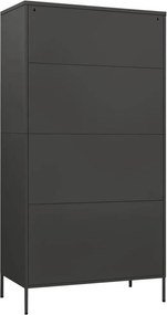 vidaXL Ντουλάπα Ανθρακί 90 x 50 x 180 εκ. από Ατσάλι