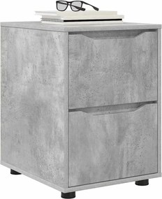 vidaXL Ντουλάπι αποθήκευσης Σκυρόδεμα Γκρι 40 x 48 x 57 εκ