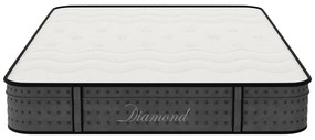 Στρώμα Diamond pakoworld pocket spring+gel memory foam 25-27cm 150x200εκ - Foam - 100-000009