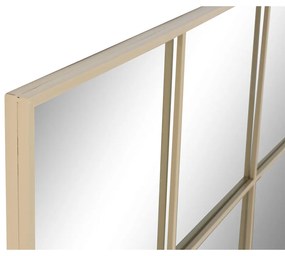 Τοίχο καθρέφτη Home ESPRIT Μπεζ Παράθυρο Scandi 122 x 2 x 122 cm