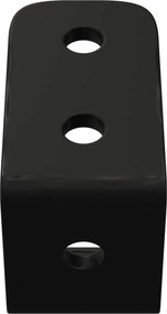 vidaXL Άγκιστρα 12 pcs Μαύρο M5 x 110 mm Σίδερο