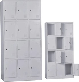 LOCKER 12 Θέσεων Μέταλλο Βαφή Γκρι   1τμχ