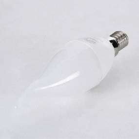 GloboStar 60007 Λάμπα LED E14 C37T Κεράκι 6W 582lm 260° AC 220-240V IP20 Φ3.7 x Υ12.5cm Φυσικό Λευκό 4500K - 3 Years Warranty