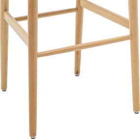 Σκαμπό μπαρ Sandra pakoworld ξύλο-σχοινί φυσικό