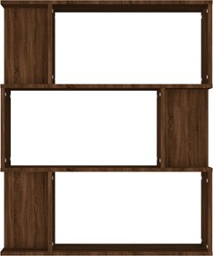vidaXL Βιβλιοθήκη/Διαχωρ. Χώρου Καφέ Δρυς 80x24x96 εκ. Επεξεργ. Ξύλο