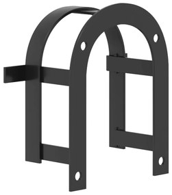vidaXL Βάση Χαλιναριού Τοίχου Μαύρη Σιδερένια