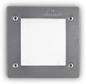 Φωτιστικό Τοίχου Χωνευτό Avenue Square 096599 11,5x11,5cm GX53 max 10W Grey Ideal Lux