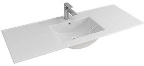 Νιπτήρας Ένθετος Επίπλου Μονός LT 7506-120 120,5x47x18cm White Karag Porcelain