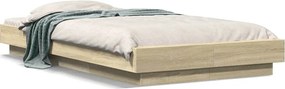 vidaXL Πλαίσιο Κρεβατιού Sonoma Δρυς 100x200 εκ. Επεξεργασμένο Ξύλο