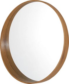 Διακοσμητικός Καθρέφτης Τοίχου (Φ80) Spitishop Messina Natural
