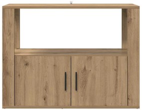 vidaXL Πλαϊνό γραφείο artisan δρυς 80 x 30 x 60 cm Επεξεργασμένο ξύλο